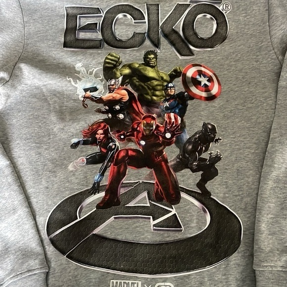 NWOT Men’s Ecko UnLtd Marvel Full Send Hooded Sweatshirt Size S - Picture 4 of 10